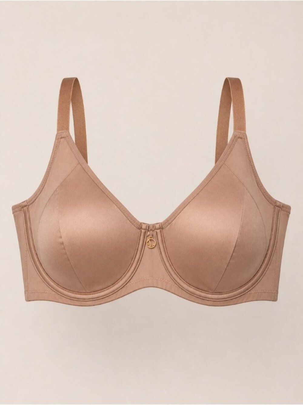Ashley Graham Rose Gold Unpadded Unlined Underwire Bra size 40DD Lingerie